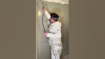 The fastest system I’ve found for how to spray paint a room using an airless sprayer  #spraypaint