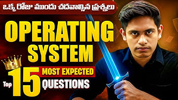 3rd Sem Computer science Imps || Operating Systems Important Questions