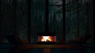 El sonido de la lluvia y la chimenea te ayudan a relajarte y caer lentamente en un sueño profundo.
