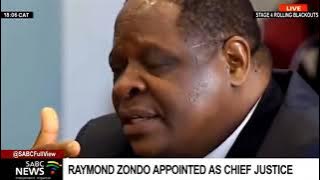 Raymond Zondo appointed as Chief Justice
