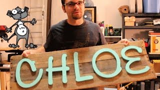 Pallet Sign for Chloe