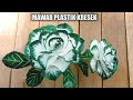 Cara Membuat Bunga Mawar Mekar Plastik Kresek - How to Make Crackle Plastic Roses Bloom