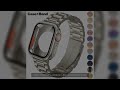 Change to Ultra Case+Band For Apple Watch 46mm 44 42mm 45mm Metal Stainless Steel strap for iWatch s