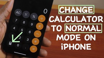 How to Change Calculator to Normal Mode in iPhone