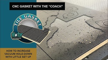 STEP 2(d) OF 2 TO IMPROVE CNC ROUTER VACUUM HOLD: Tile Gasket for universal spoilboard improvement