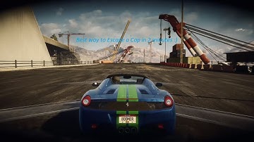 NFS Rivals Best way to escape a cop in 2mins #nfsrivals  #playstation