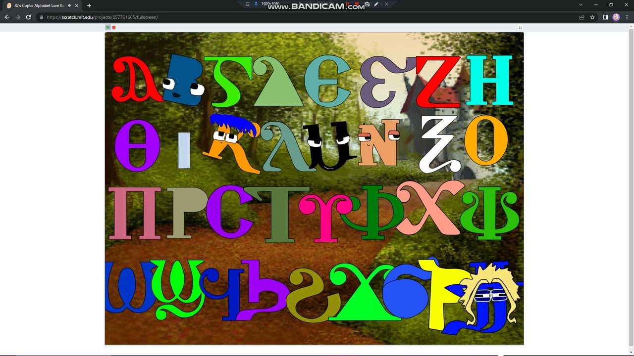 RJ's Coptic Alphabet Lore Band interactive 