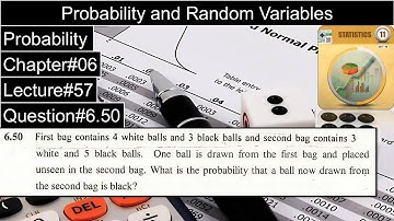 Probability and Random Variables | Chapter#06 | Question No#6.50 | 1st Year Statistics Dr. Faqir