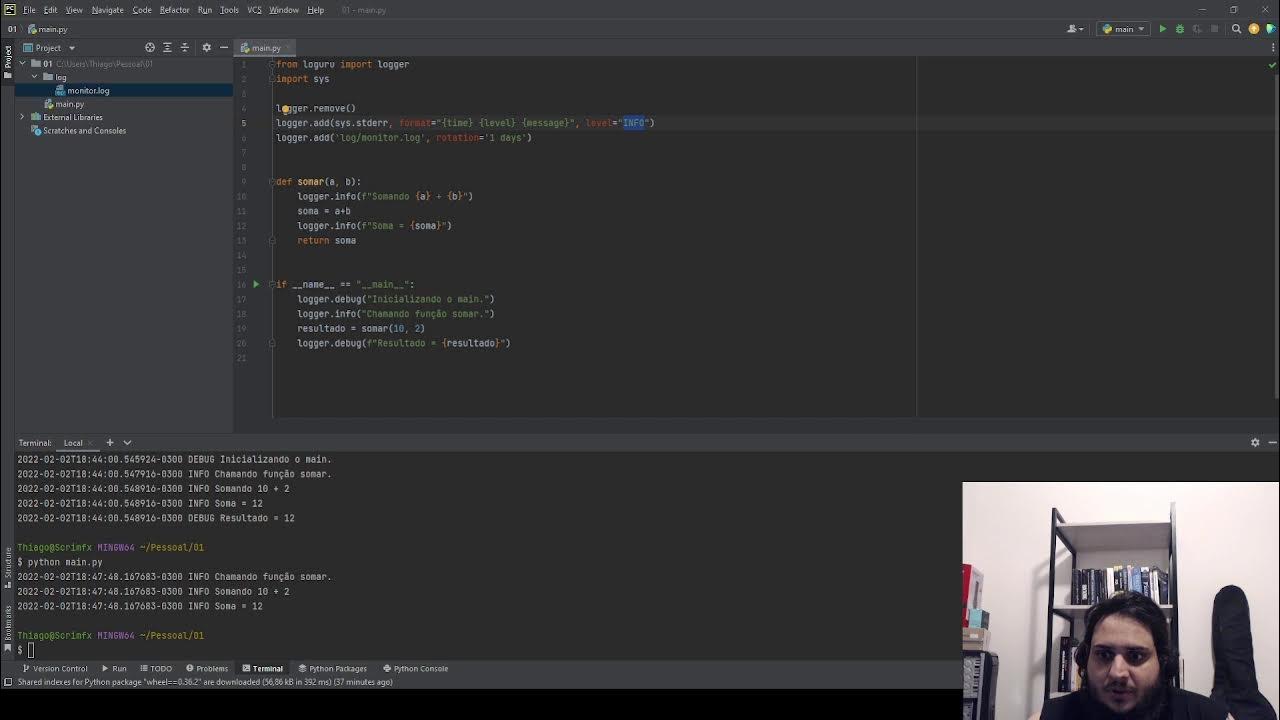 Live Python - #001 LOGURU - YouTube
