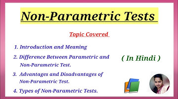 Non Parametric Test, Non Parametric Test Statistics