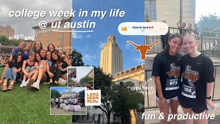 productive college week in my life: freshman at the university of texas at austin