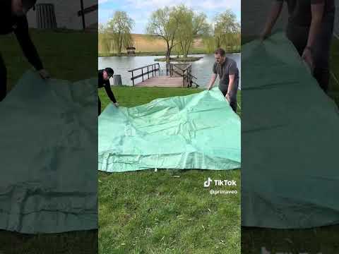 Парник садовий з плівки, 9 м² (4,5х2х2м), 8 вікон, арочна теплиця для городу,  металевий каркас,  Польща, видео 1