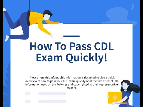 How To Pass CDL - Tips &amp; Tricks Infographic