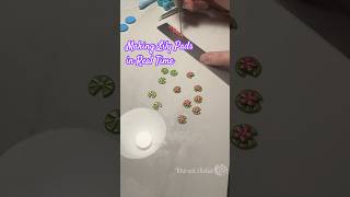 Making Lily Pads #polymerclay #handmade