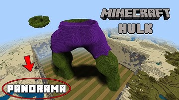 Minecraft Build Hulk PS4 - Mega Build - WIP Panorama