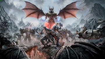 Skyrim Mod Preview: Alternate 3D Main Menu - ESO Greymoor (Nordic UI)