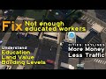 Why You Still Have Not Enough Educated Workers in Cities Skylines | More Money Less Traffic