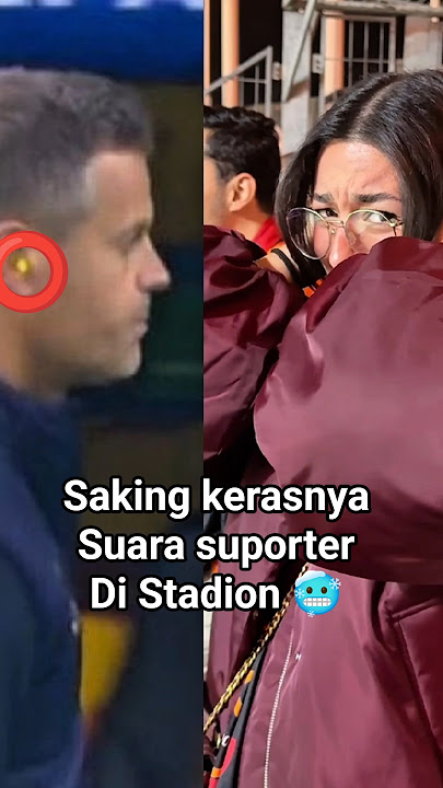 Bahkan earphone pun tak berdaya melawan kerasnya suara di stadion ini ‼️ #suporter #sepakbola