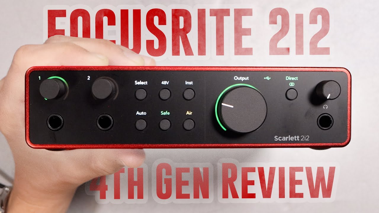 Focusrite Scarlett 2i2 (4th Generation) USB Audio Interface