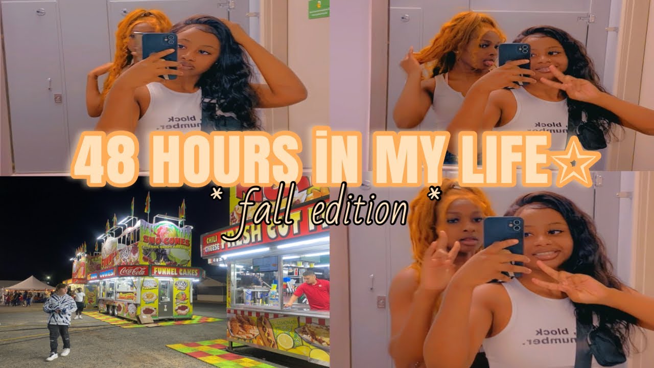 48 hours in my life: fair , installing wig , & more ! *fall edition* 🍂.