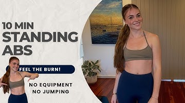 10 MIN STANDING ABS Workout – NO Equipment, No Floor Work | Core Strength at Home
