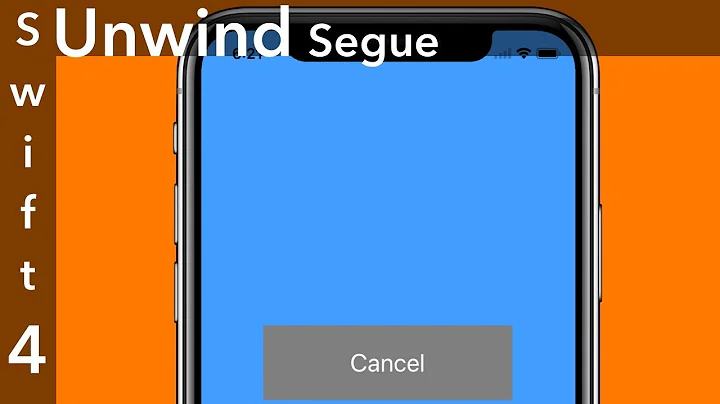 How to Unwind Segue (Swift 4 + Xcode 9.0)