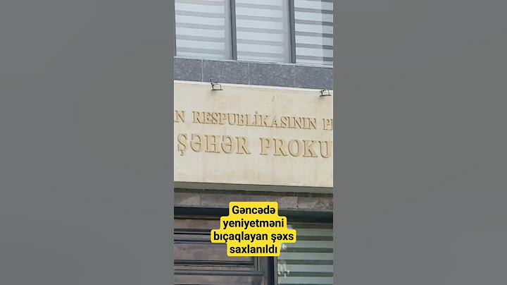 Gəncədə yeniyetməni bıçaqlayan şəxs saxlanıldı
