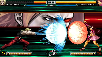 Athena Escudo Regresar Poderes vs Varios personajes KOF 2002 UM