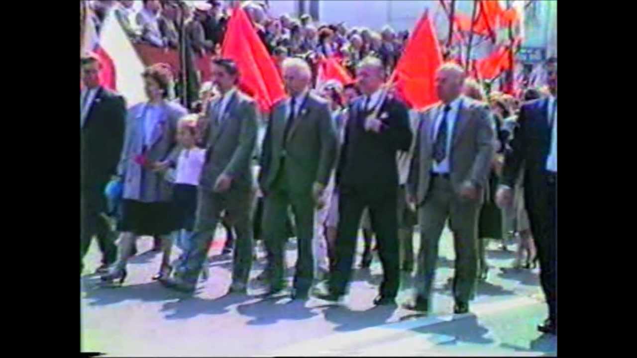 Ostatni pochód pierwszomajowy w Zamościu 1988, cz.3