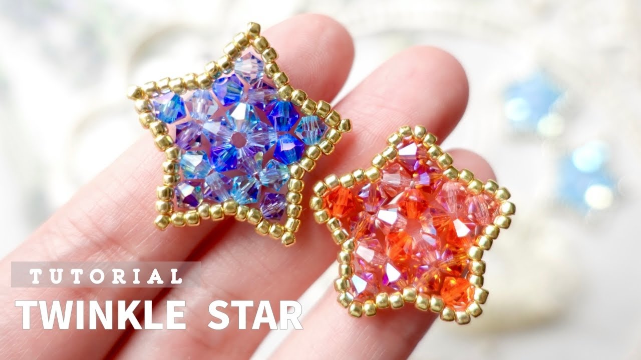 ꙳⌖キラキラ⌖꙳お星さまモチーフの作り方/ ピアスやチャームに☆