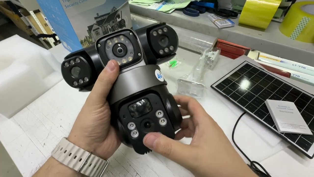 3в1 Уличная 4G Sim Камера TZ3 на солнечной батареи