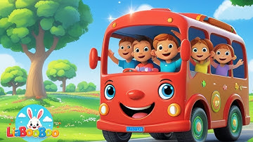 The Wheels on the Bus Go Round and Round | Nursery Rhymes for Toddlers | LiaBooBoo