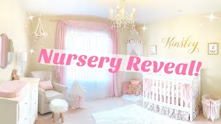 Nursery Reveal! | Pink \& Gold Baby Girl Room Tour \/\/ Lindsay Ann