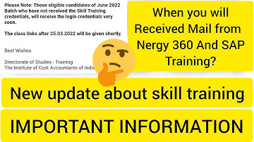 Latest Update regarding skill training for CMA Intermediate Student June 2022 as on 19.03.2022