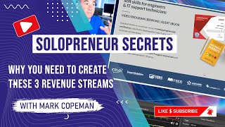 Solopreneurship - why you need these three different revenue streams