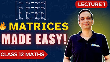 Class 12 Maths | Matrices Explained | Elements & Order of Matrix with NCERT Examples | Exercise 3.1