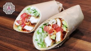 Korean Style Chicken Wrap (양념치킨 랩) | Aeri's Kitchen