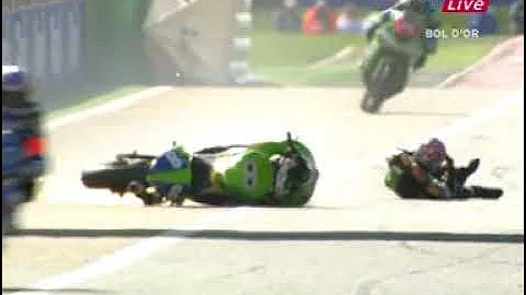 David Morillon chute Bol d'Or 2005