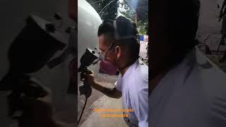 como pintar y barnizar un capot verticalmente #detalladoautomotriz