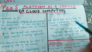 Lecture-7 PaaS in Cloud Computing || Platform as a Service || Service Models in Cloud Computing