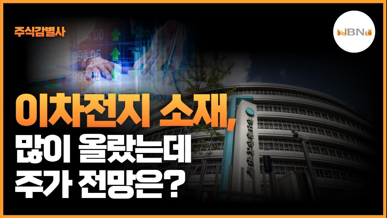 주식감별사] 이차전지 소재, 많이 올랐는데 주가 전망은? (ft. 에코프로, 에코프로비엠, 원준, SKC, 포스코케미칼, 대주전자재료)  < 주식감별사 < 금융·증권 < 기사본문 - NBN NEWS