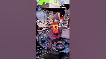Inside the factory From Fire to Perfection: Bearing Ring Forging Workflow #process #forging #iron