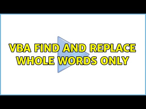 VBA find and