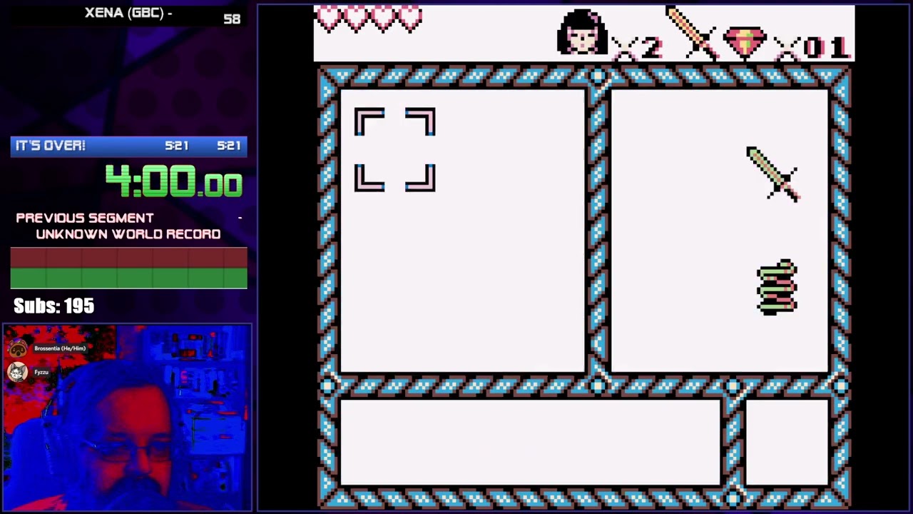 Xena GBC speedrun in 