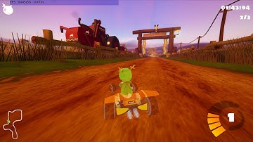 Super tux kart Cornfield crossing glitch; Reproduced twice!