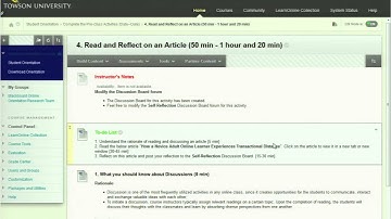 Overview of Blackboard Orientation for Online Courses
