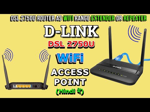 D-Link Router As WiFi RepeaterExtender DSL 2750U WiFi Router D-Link ConfigurationHINDI by Techno How
