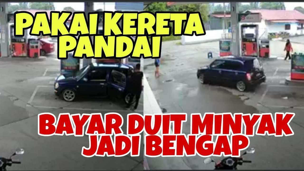 Cabut lari selepas isi minyak penuh tangki
