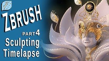 Zbrush Sculpting Timelapse Part 4 | LIGHT: Visionary Art | Sculpting Crown Details  Zbrush 2021