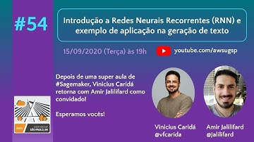 54º Introdução a Redes Neurais Recorrentes (RNN) e exemplo de aplicação na geração de texto